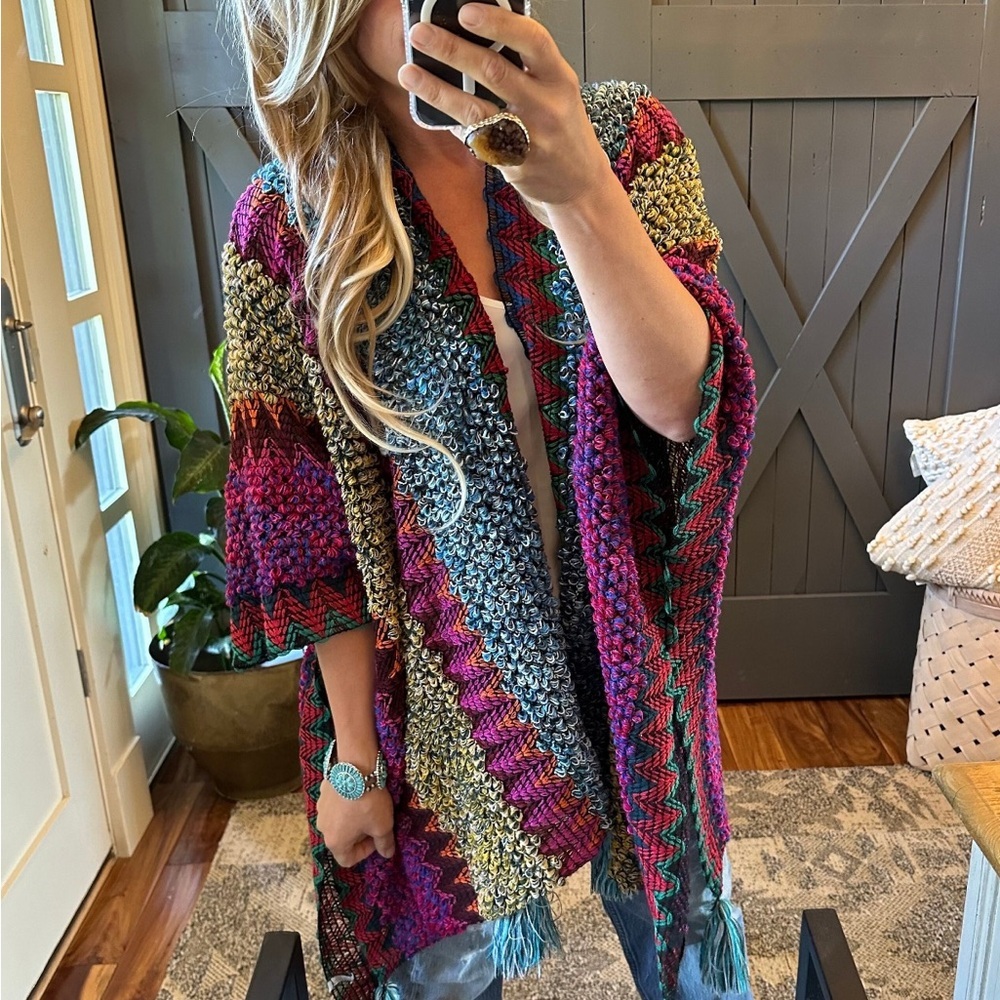 Multicolor Knit Women's Sweater - Picture 3 of 4